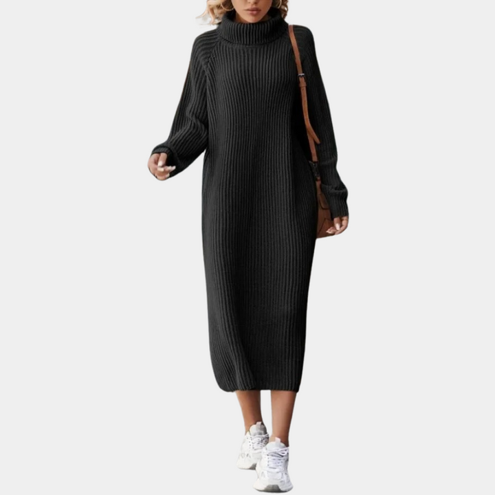 Cosy long-sleeved sweater dress