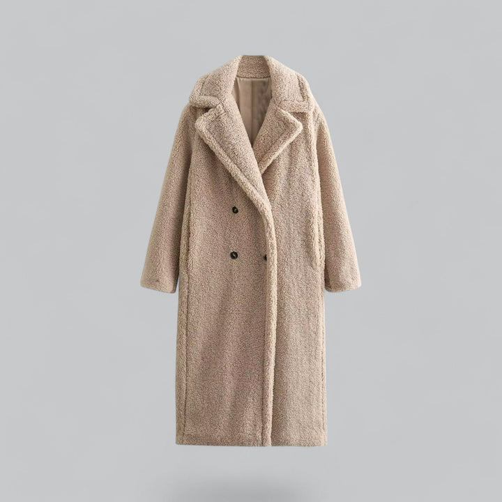  Classic Loose Teddy Faux Fur Long Coat Maxi Jacket