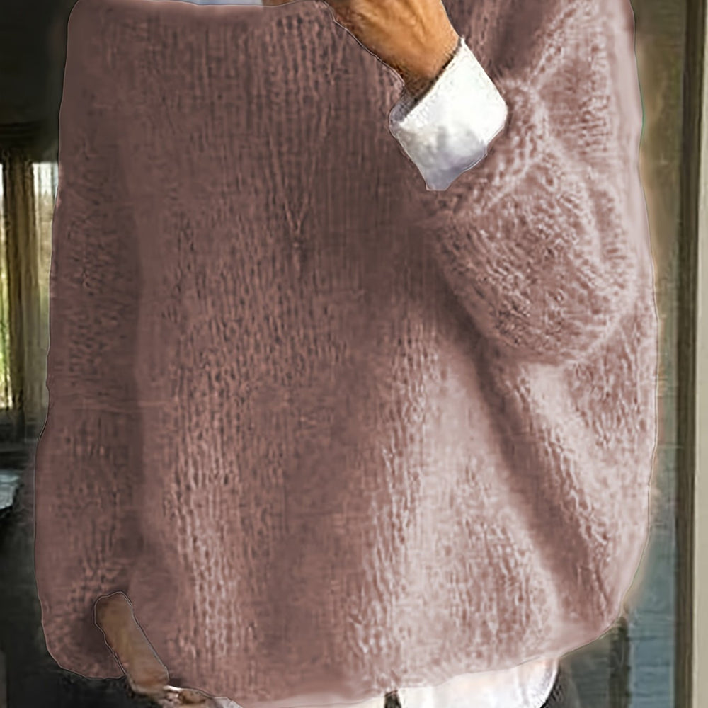 Elegant and comfortable wool knitted jumper for women